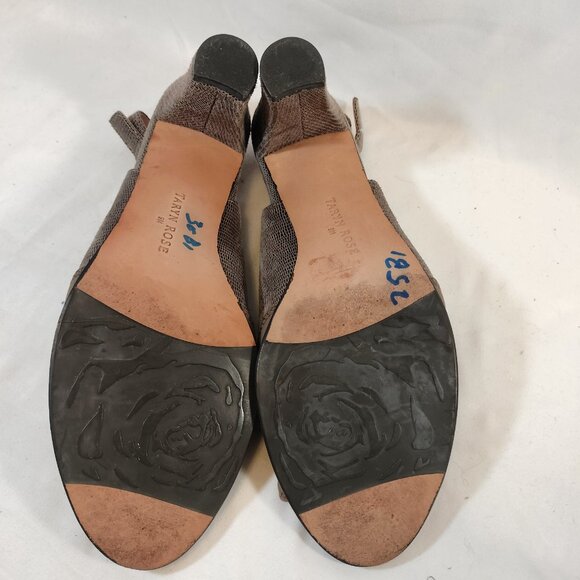 Taryn Rose Fortula Slingback Block Heels Open Toe - Picture 6 of 7